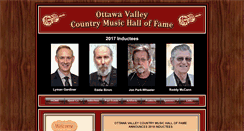 Desktop Screenshot of ottawacountrymusichof.org